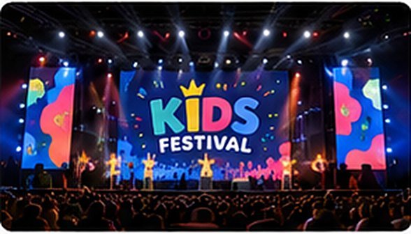 Palco principal do Kids Festival