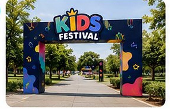 Pórtico de entrada do Kids Festival